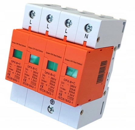 Отводител за пренапрежение 385V IP20 60000 A