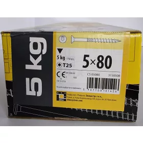   ДЪРВОДЕЛСКИ ВИНТОВЕ ЗА ДЪРВО 5х80 КОНИЧНИ 5кг!!!