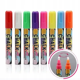    Тебеширени маркери за стъклени дъски 8 бр 6 мм (C026)