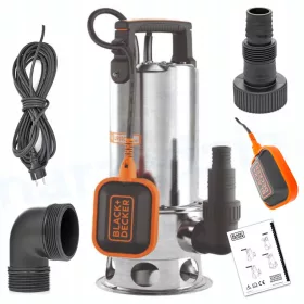   Помпа за градинско напояване - Потопяема помпа Black&Decker 1100 W 16500 л/ч