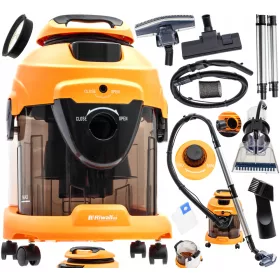    Измиваща прахосмукачка Riwall Pro Hartmann 2000 W, оранжева