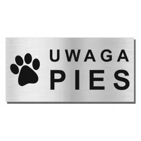 ПЛОЧКА ATTENTION DOG Алуминий 20х10см UV