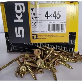   ДЪРВОДЕЛСКИ ВИНТОВЕ ЗА ДЪРВО 4х45 КОНУСНИ 5кг!!!