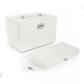   Организатор - Модна кутия за бижута в цвят екрю, подарък