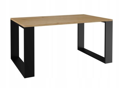  TopEshop Модерна правоъгълна холна маса 90 x 58 x 50 см, занаятчийски дъб