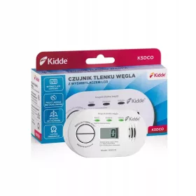   Сензор за интелигентен дом - Детектор за въглероден окис Kidde K5DCO с дисплей