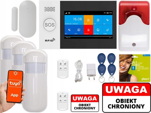 БЕЗЖИЧНО ПРИЛОЖЕНИЕ LCD GSM АЛАРМА WIFI СИРЕНА ТУЯ