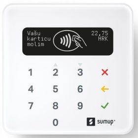   Преносим платежен терминал SumUp, бял