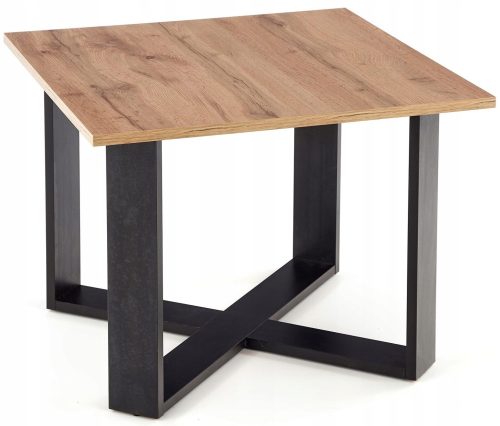  Halmar Cross квадратна пейка 67 x 67 x 50 см дъб вотан