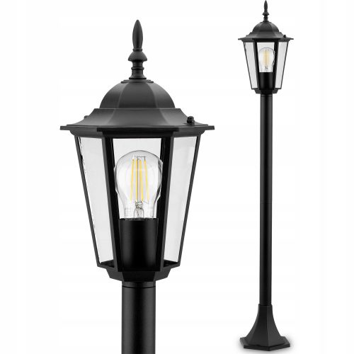 Стълбове за осветление - Стълб за осветление Lumiled Bellis E27 110см черен