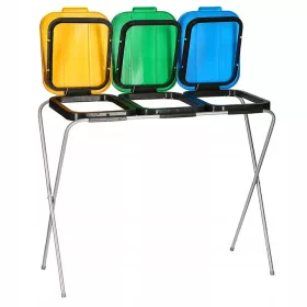   Стелаж за разделяне Стойка за чували за сортиране на отпадъци 120L 3 x 120 l
