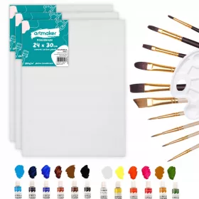    КОМПЛЕКТ ЗА РИСУВАНЕ БОЯ ВЪРХУ ПЛАТНО