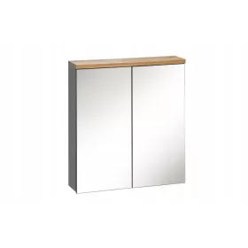    Шкаф за баня с огледало Бали 60см Сив