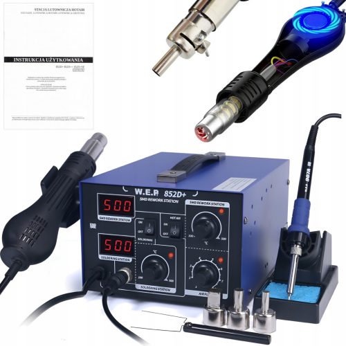  Поялник 2в1 (горещ въздух и накрайник) WEP 740 W