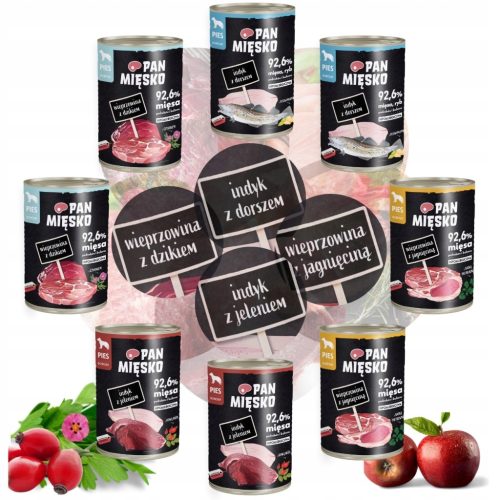  Pan Mięsko мокра храна микс от вкусове 0,4 кг