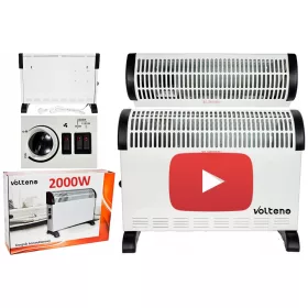   Volteno VO0267 2000 W конвекторен електрически нагревател + НЕ ХВЪРЛЯЙТЕ СТИКЕР