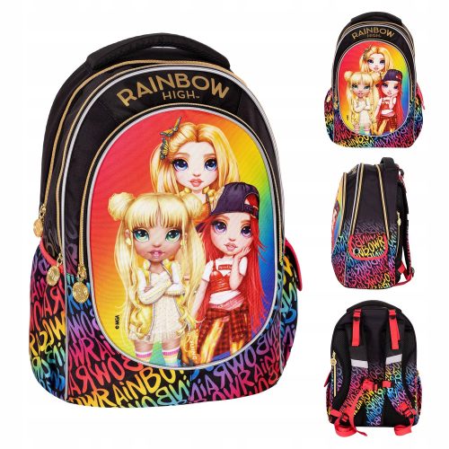  Ученическа раница с много отделения Rainbow High Astra, многоцветна, 24г