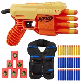    NERF ALPHA STRIKE FANG QS-4 E6973 + ЖИЛЕТКА + ЦЕЛИ