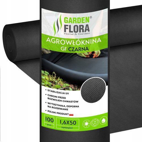 Агротекстил - Агромулчиращ плат (против плевели) GF Agro черен 160 x 5000 cm 100 g/m²