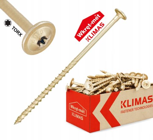 Винт за дърво WKCP-08180 TORX 8x180mm 50 бр.