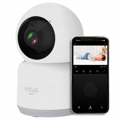  355° ВРЪЩАЩА се WiFi КАМЕРА NOUS FULL HD 1080P TUYA