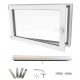 PVC прозорец Lorac RU50x40B-58L бял ляв 50x40см