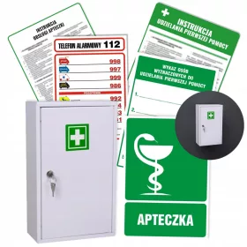   Фирмен комплект за първа помощ AS40 Бял