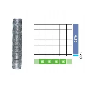   МРЕЖА ЗА ГОРСКА ОГРАДА 100/8/15 L + СКОБЛЕ 50м