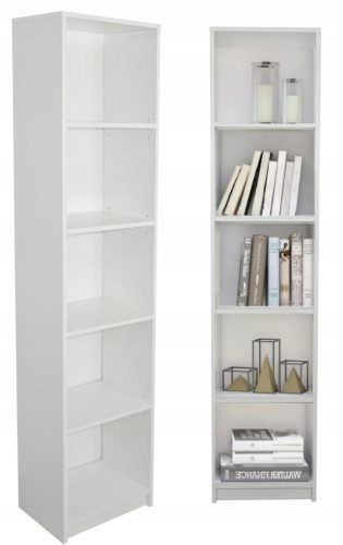  Библиотека SaraMeble Ewa 40 см x 182 см x 30 см бяла