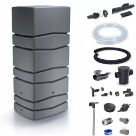    Резервоар за дъждовна вода 650 л 1650 х 57,3 см