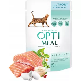    Optitimeal мокра храна за пъстърва 0,085 кг