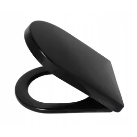   Тоалетна седалка Estiva Fast New Black, черен полипропилен
