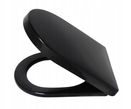 Тоалетна седалка Estiva Fast New Black, черен полипропилен