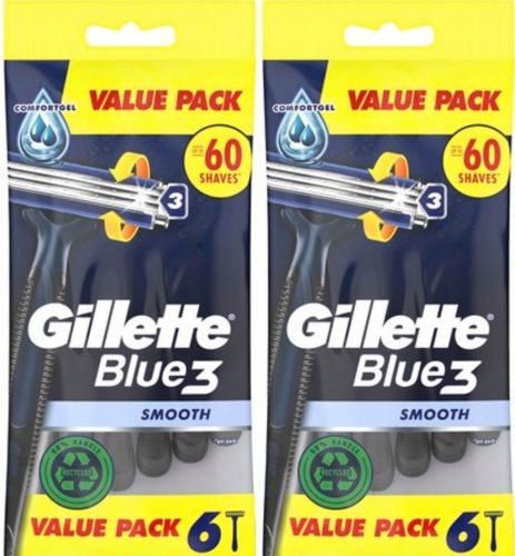  Gillette GILETTE BLUE3 SMOOTH самобръсначка за еднократна употреба, 12 бр.