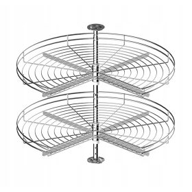    Кошница, въртящ се рафт, диаметър 690мм, хром ефект REJS NOVA