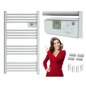   Радиатор за баня Kingfisher 500 W 550 x 980 мм бял