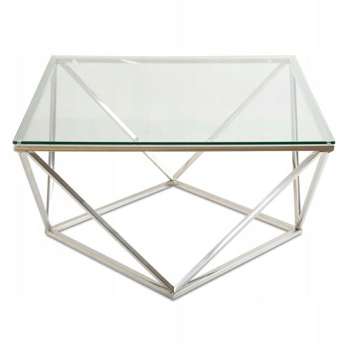  Квадратна холна маса HowHomely Diamanta 80 x 80 x 46 см нюанси на сивото