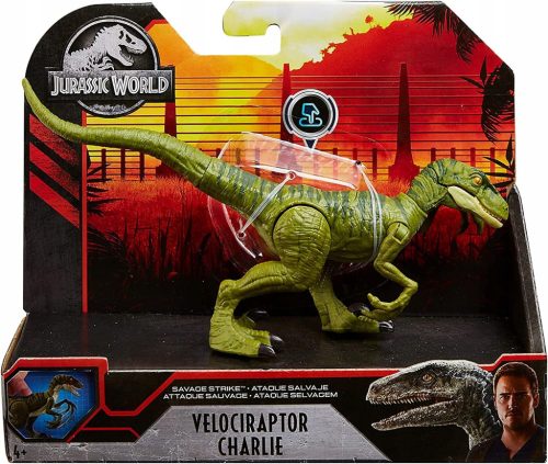  Mattel Jurassic World Snap Squad Динозавър Велоцираптор Чарли Glj29