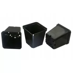    Саксия 9 см х 9 х 9 см, черна пластмаса