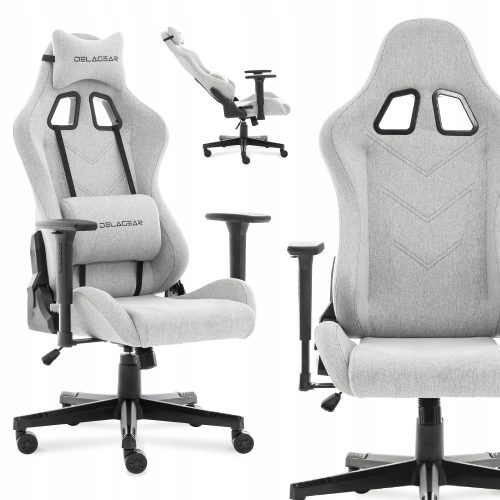  Игрален стол Delagear G 606, сив плат