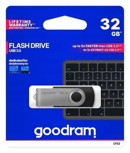  GOODRAM UTS3 флашка 32 GB USB 3.0 черна