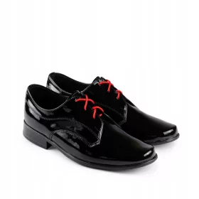    Черни обувки за причастие за момче KBC-018 - 37