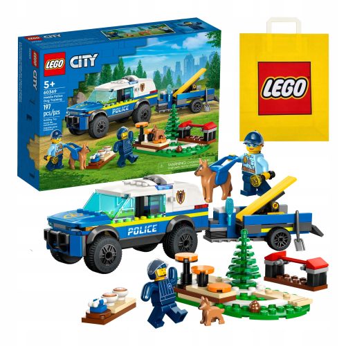  LEGO City 60369 Обучение на полицейско куче на полето + VP Paper Bag LEGO 6315792 Среден