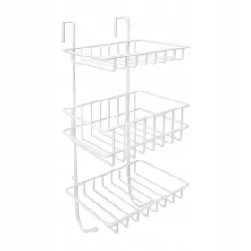    AWD Вътрешна етажерка за баня 570 x 225 x 135 mm бяла
