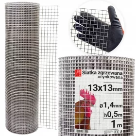    Мрежа Лунберг против мишки и плъхове 13х13 мм 1м