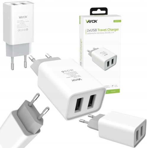  2x USB 2.1A VA0052 микро мрежово зарядно устройство Vayox