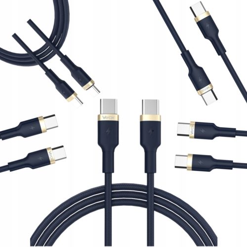 Vayox USB type C - USB type C кабел 1 м, тъмносин