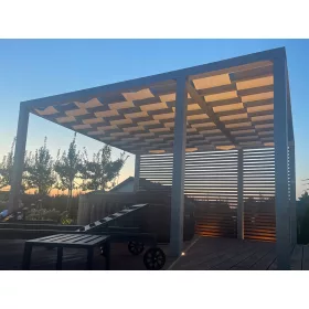    Колан за беседка 50 х 500 см, сив плат