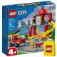  LEGO City 60375 Пожарна станция и пожарна кола + LEGO хартиена торба