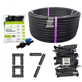   Капково напояване - Капкова линия 50м + 50 пина / 87 аксесоара